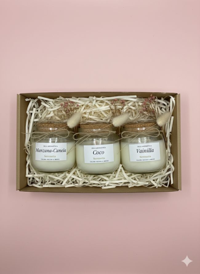 Vela Aromática Rustic Serenatta - Trio