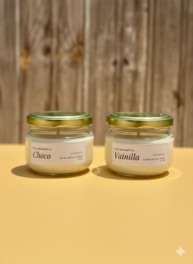 Vela Aromática Mini Gold Serenatta - Duo