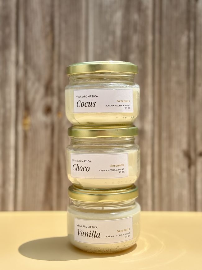 Vela Aromática Mini Gold Serenatta - Trio