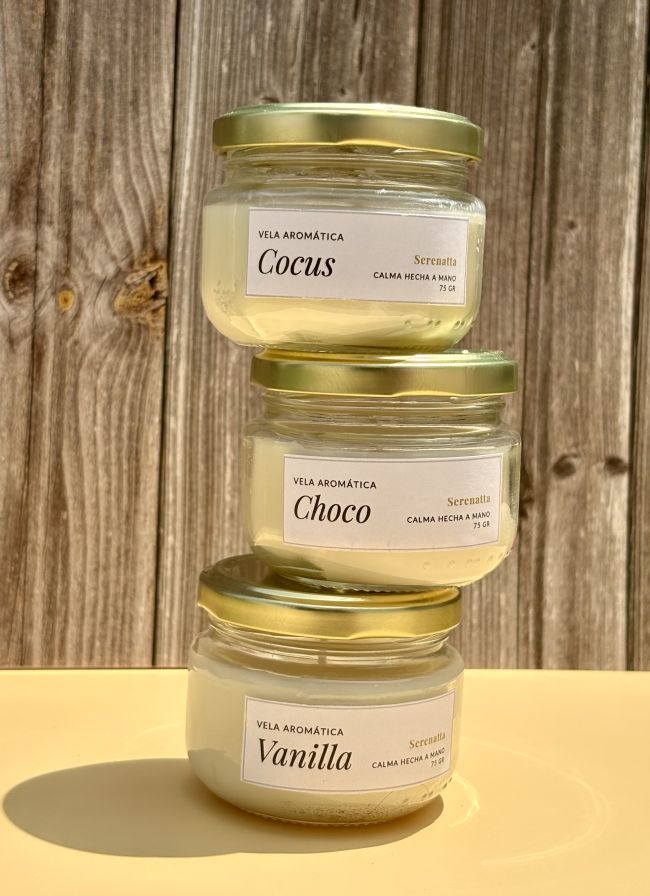 Vela Aromática Mini Gold Serenatta - Trio