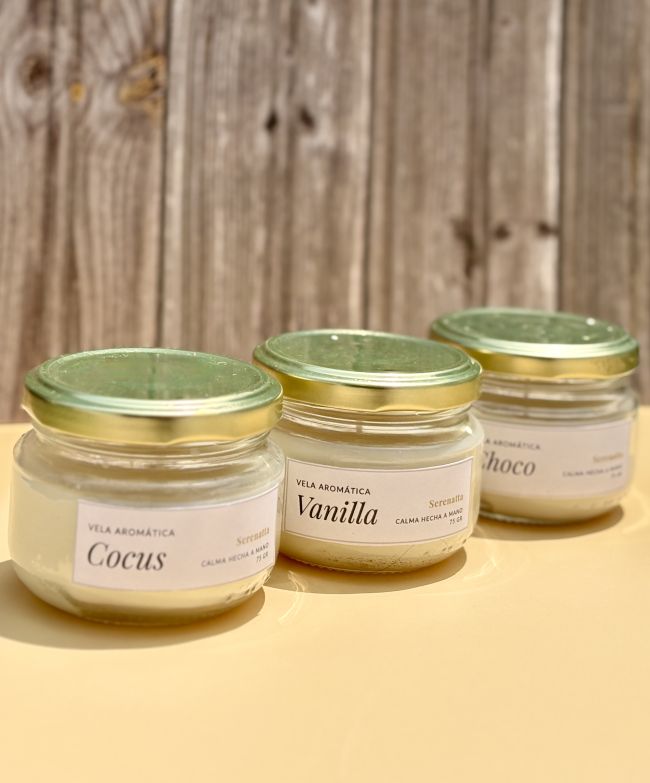 Vela Aromática Mini Gold Serenatta - Trio
