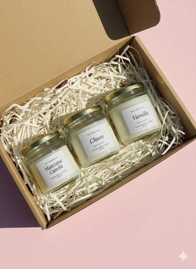 Vela Aromática Grand Gold Serenatta - Trio