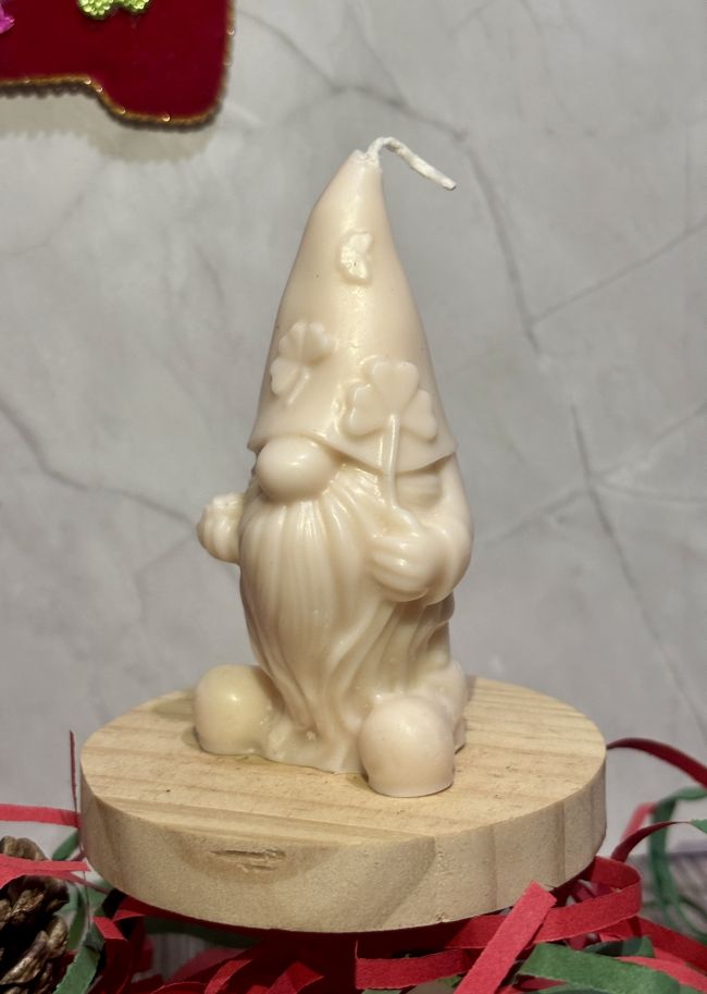 Vela Navideña: Gnomo Barbas